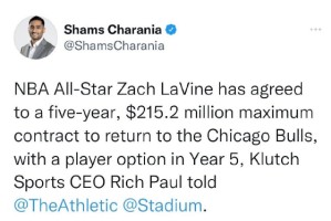  公牛拉文续约五年顶薪合同达成  